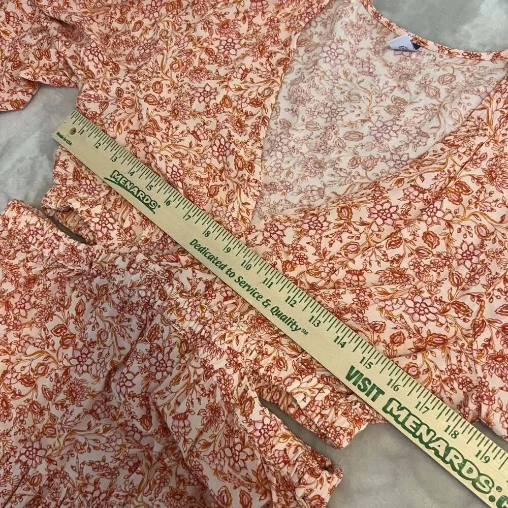 Old Navy Maxi Dress Womens Large Ditzy Floral Side‎ Cutout Hippie Boho Cottage
